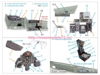 QD+48485   3D Декаль интерьера для F-4B Phantom II (Academy) (с 3D-печатными деталями) (attach3 85103)